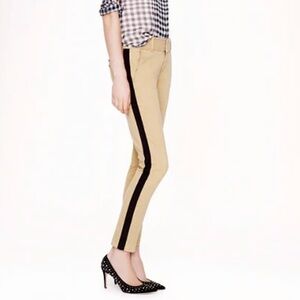 J Crew Andie Chino  Tuxedo Stripe Pants Size 6